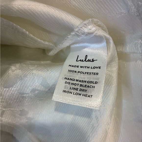 NWT Lulus Romantic Expression Ivory Jacquard Off-the-Shoulder Bustier Top - Picture 8 of 10